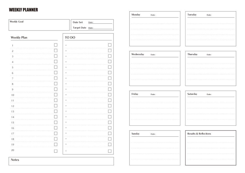 Free Weekly Planner Template – Stay Organized and Focused